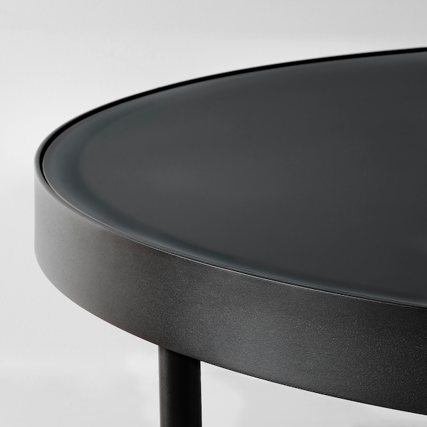 IKEA FRÖTORP coffee table, anthracite marble effect/black glass, 34 5/8 in, Ikea Ireland | 7581LANFY