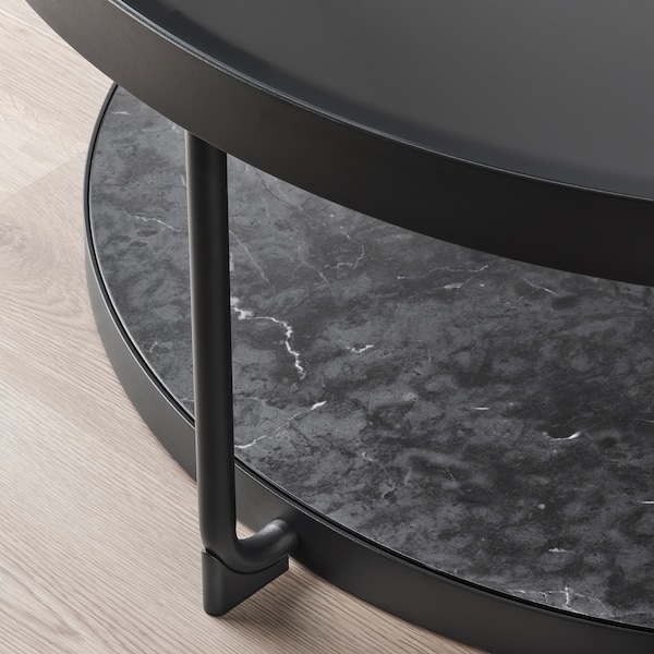 IKEA FRÖTORP coffee table, anthracite marble effect/black glass, 34 5/8 in, Ikea Ireland | 7581LANFY