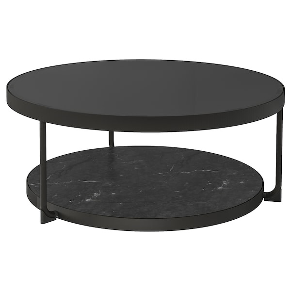 IKEA FRÖTORP coffee table, anthracite marble effect/black glass, 34 5/8 in, Ikea Ireland | 7581LANFY