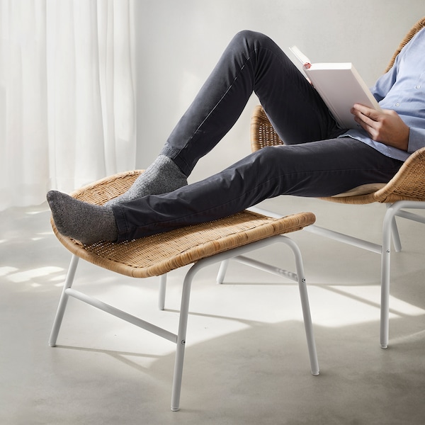 IKEA FRYKSÅS ottoman Rattan, Ikea Ireland | 3896HPKTW