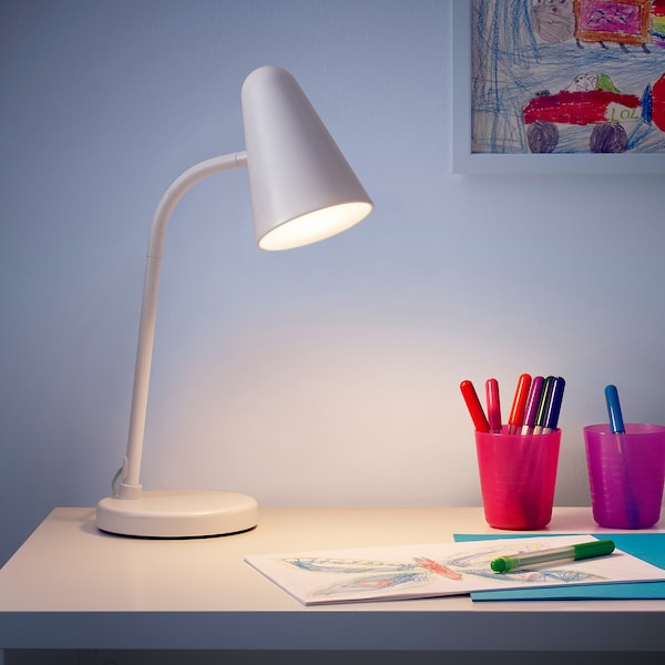 IKEA FUBBLA LED work lamp, white, Ikea Ireland | 9314BHFNS