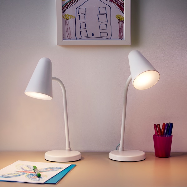 IKEA FUBBLA LED work lamp, white, Ikea Ireland | 9314BHFNS