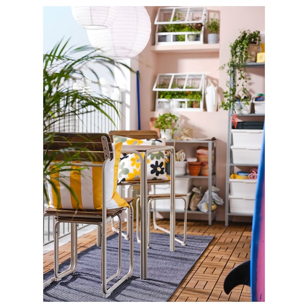 IKEA FURUÖN dining table w 2 chairs+2 footstl, brown/outdoor, Ikea Ireland | 9507OHQAT