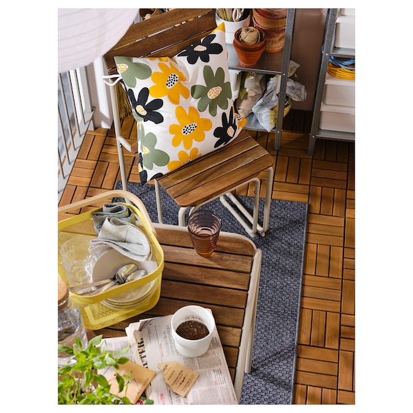 IKEA FURUÖN dining table w 2 chairs+2 footstl, brown/outdoor, Ikea Ireland | 9507OHQAT