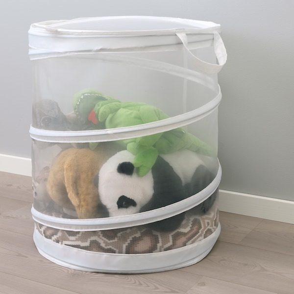 IKEA FYLLEN laundry basket, white, 21 gallon, Ikea Ireland | 6430SOLWI