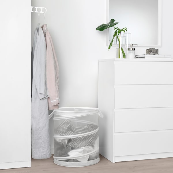 IKEA FYLLEN laundry basket, white, 21 gallon, Ikea Ireland | 6430SOLWI