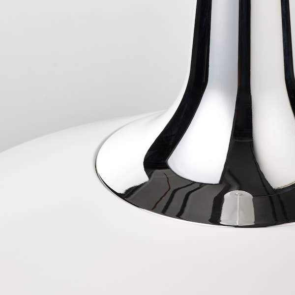 IKEA FYRTIOFYRA pendant lamp, chrome effect, 15 in White, Ikea Ireland | 6921JPANL