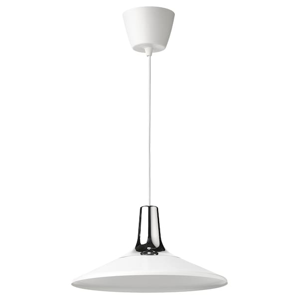 IKEA FYRTIOFYRA pendant lamp, chrome effect, 15 in White, Ikea Ireland | 6921JPANL