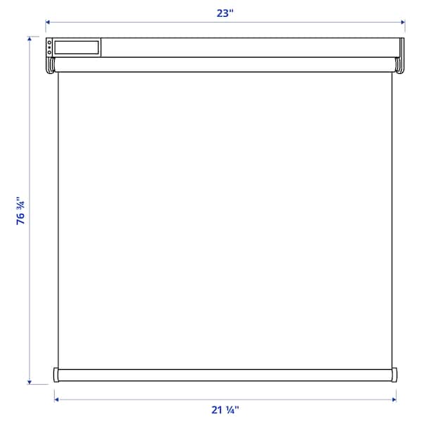 IKEA FYRTUR Blackout roller blind, wireless, battery operated gray, 23x76 ¾ in, Ikea Ireland | 5790XFOHG
