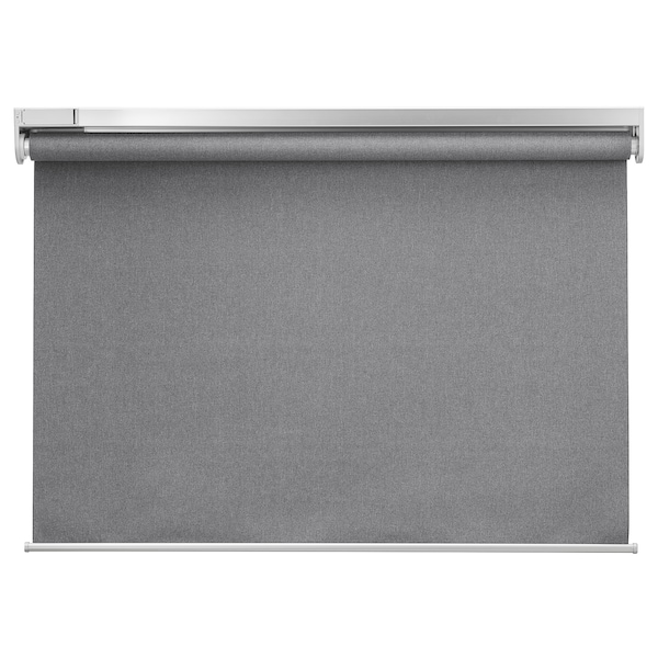 IKEA FYRTUR Blackout roller blind, wireless, battery operated gray, 23x76 ¾ in, Ikea Ireland | 5790XFOHG