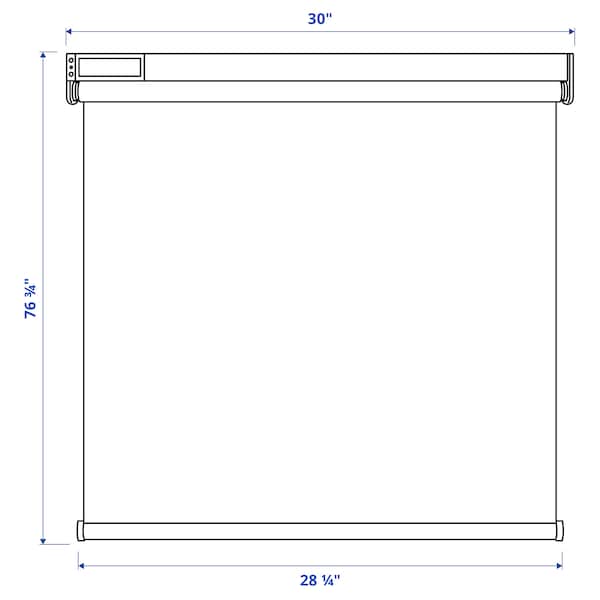 IKEA FYRTUR black-out roller blind, smart wireless/battery operated gray, 30x76 ¾ in, Ikea Ireland | 8426OLFGT