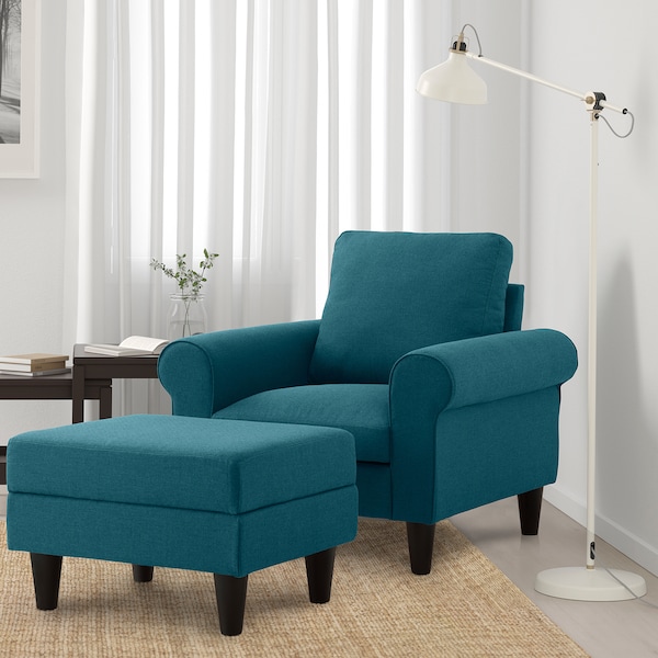 IKEA GAMMALBYN ottoman Blue, Ikea Ireland | 4206ZMFJN