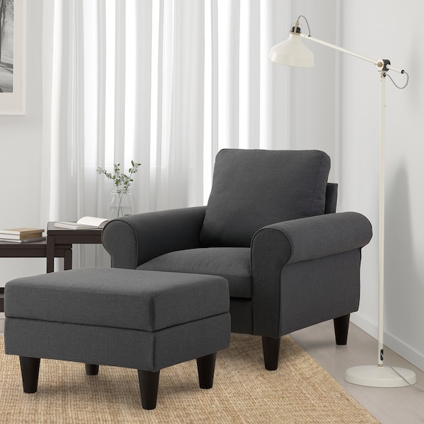 IKEA GAMMALBYN ottoman Gray, Ikea Ireland | 7401KMYUT