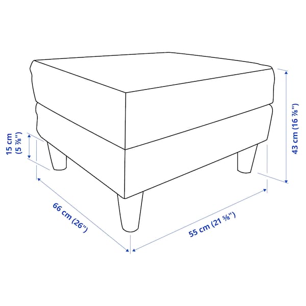 IKEA GAMMALBYN ottoman Red, Ikea Ireland | 6048ABLRS