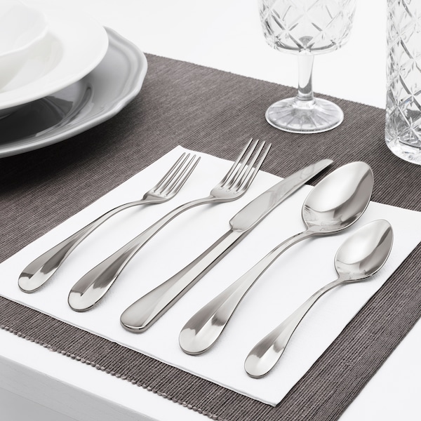 IKEA GAMMAN 20-piece flatware set, stainless steel, Ikea Ireland | 5618QBVJN