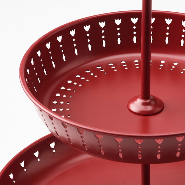 IKEA GARNERA serving stand, two tiers, red, Ikea Ireland | 7289NQKAL