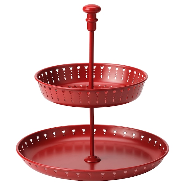 IKEA GARNERA serving stand, two tiers, red, Ikea Ireland | 7289NQKAL