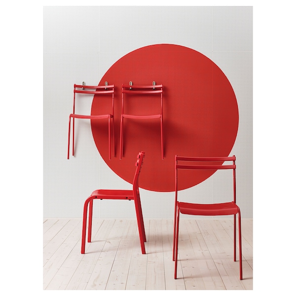 IKEA GENESÖN chair Metal / Red, Ikea Ireland | 2683LNZHF