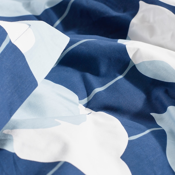 IKEA GETRUTA comforter set, King Blue / White, Ikea Ireland | 1435IDNFY