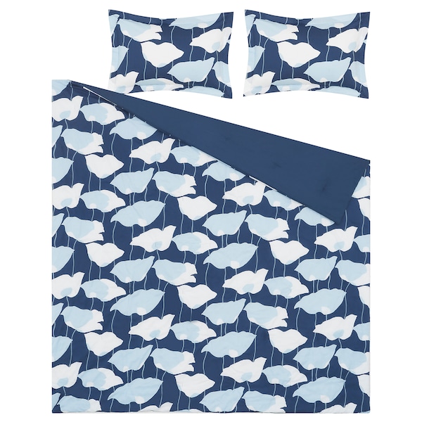 IKEA GETRUTA comforter set, King Blue / White, Ikea Ireland | 1435IDNFY
