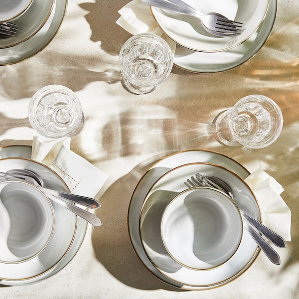 IKEA GLADELIG 18-piece dinnerware set Gray, Ikea Ireland | 9728MIRWL