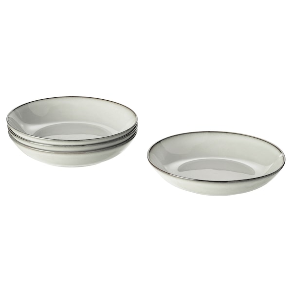 IKEA GLADELIG deep plate/bowl, 8 ½ in, 4 pack Gray, Ikea Ireland | 1479VBCHE