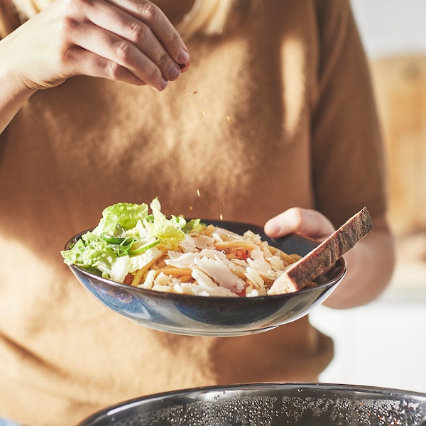IKEA GLADELIG deep plate/bowl, 8 ½ in, 4 pack Blue, Ikea Ireland | 1403HGCMW