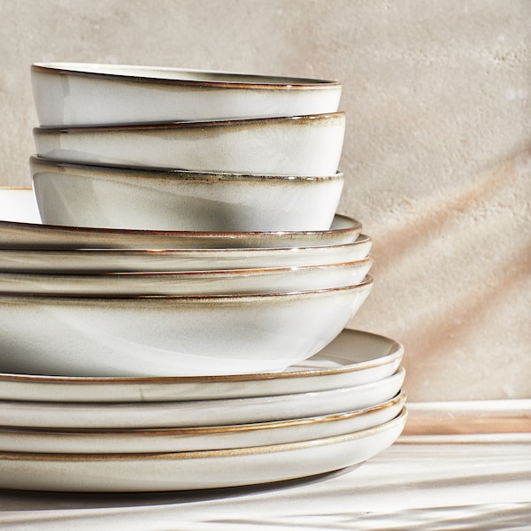 IKEA GLADELIG plate, 10 in, 4 pack Gray, Ikea Ireland | 1653HTVBC