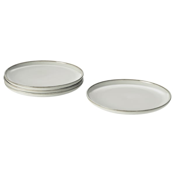 IKEA GLADELIG plate, 10 in, 4 pack Gray, Ikea Ireland | 1653HTVBC