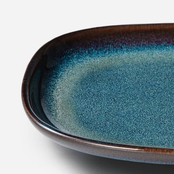 IKEA GLADELIG plate, 8x5 in, 2 pack Blue, Ikea Ireland | 4852NKLAQ
