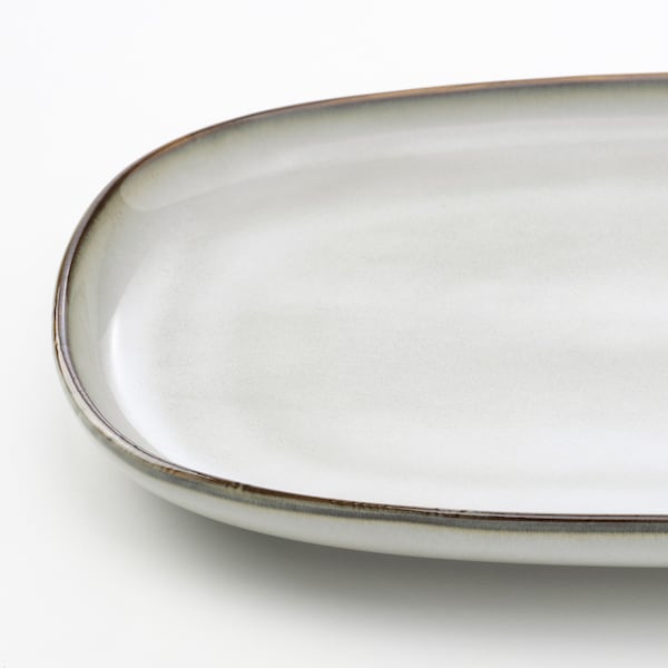 IKEA GLADELIG plate, 8x5 in, 2 pack Gray, Ikea Ireland | 9025MASCG