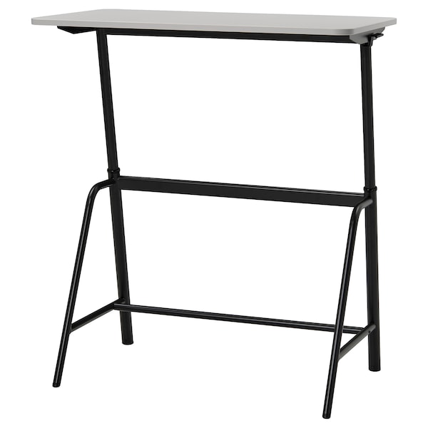 IKEA GLADHÖJDEN desk sit/stand, 39 3/8x23 5/8 in Light Gray / Anthracite, Ikea Ireland | 3085LANKW