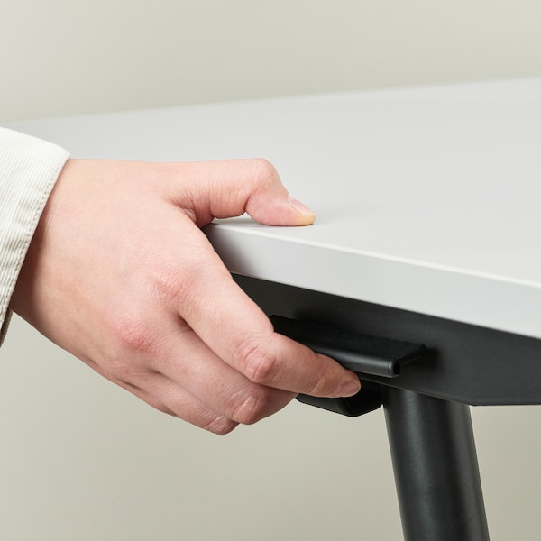 IKEA GLADHÖJDEN desk sit/stand, 39 3/8x23 5/8 in Light Gray / Anthracite, Ikea Ireland | 3085LANKW