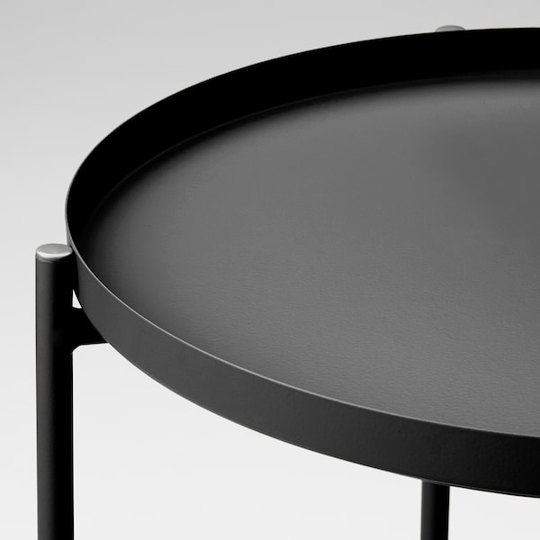 IKEA GLADOM Tray table, 17 1/2x20 5/8 in Black, Ikea Ireland | 1564GPAKC