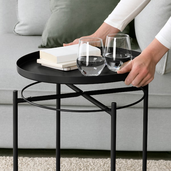 IKEA GLADOM Tray table, 17 1/2x20 5/8 in Black, Ikea Ireland | 1564GPAKC
