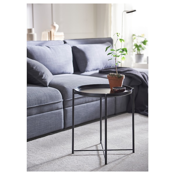 IKEA GLADOM Tray table, 17 1/2x20 5/8 in Black, Ikea Ireland | 1564GPAKC
