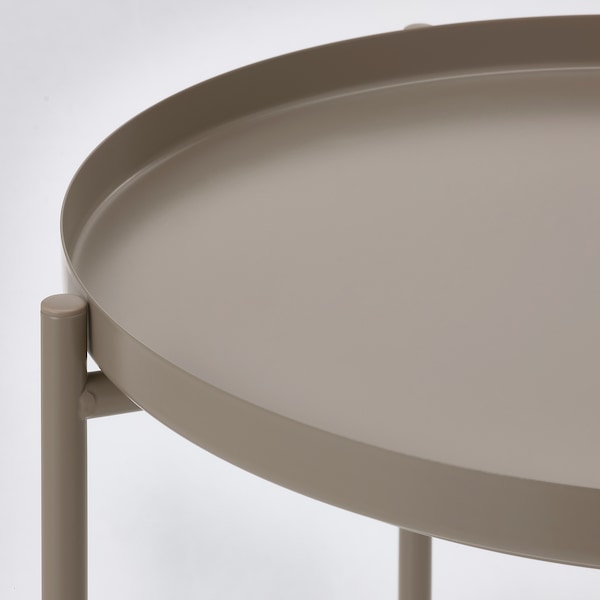 IKEA GLADOM Tray table, 17 1/2x20 5/8 in Dark Gray / Beige, Ikea Ireland | 8713FNKZQ
