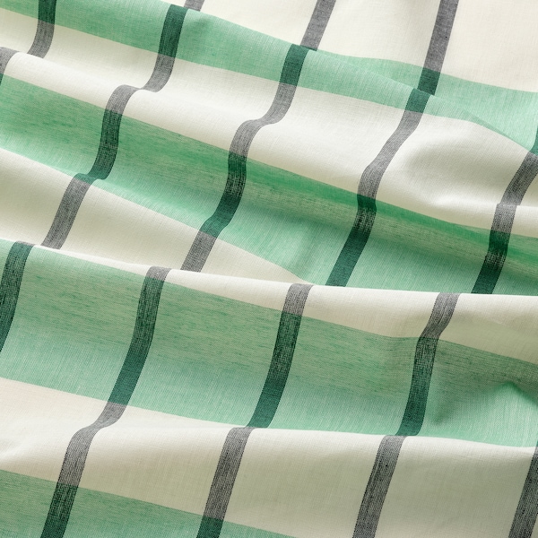 IKEA GLANSHAGTORN curtain, 1 piece, 118x98 in Green White / Black, Ikea Ireland | 2453NBVUE