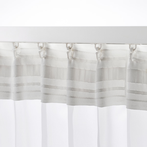 IKEA GLASÖRT sheer curtain, 1 piece, 118x98 in Light Yellow / Gray / Turquoise, Ikea Ireland | 3198IACYK