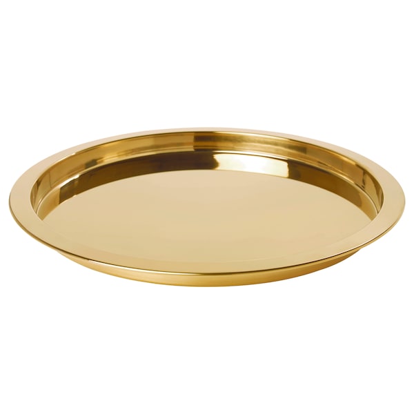 IKEA GLATTIS tray, brass color, 15 in, Ikea Ireland | 9705AINVZ