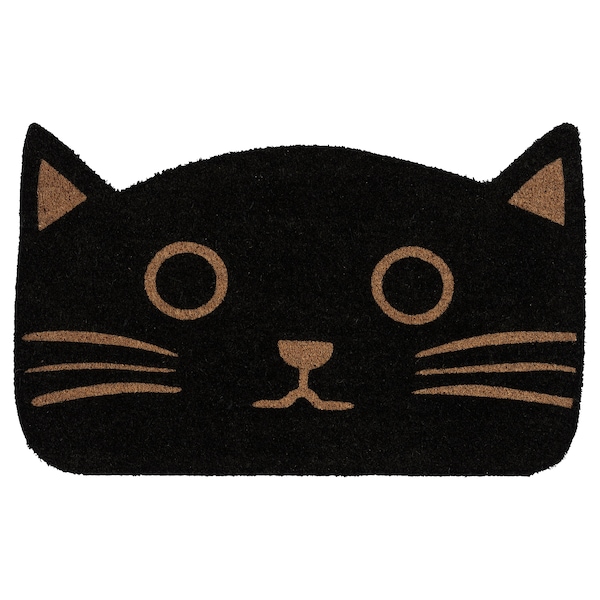 IKEA GLEJBJERG door mat, 1\'8 inx2\'7 in Black / Cat, Ikea Ireland | 0175MFLOR