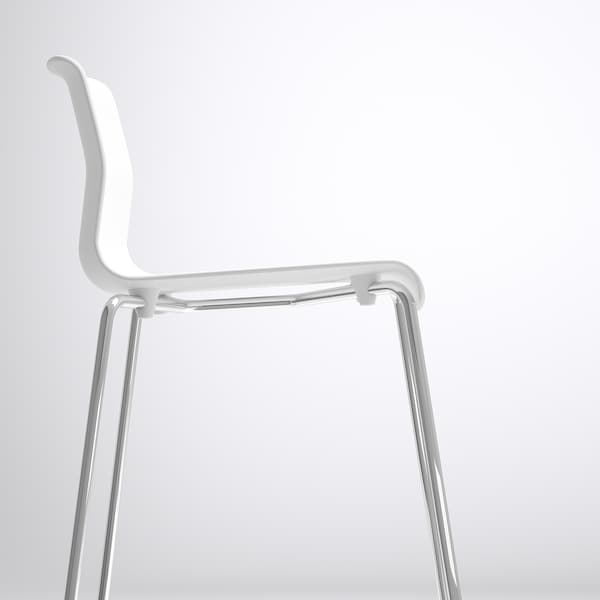 IKEA GLENN Bar stool, white, chrome plated, 26 in, Ikea Ireland | 5423WADOB