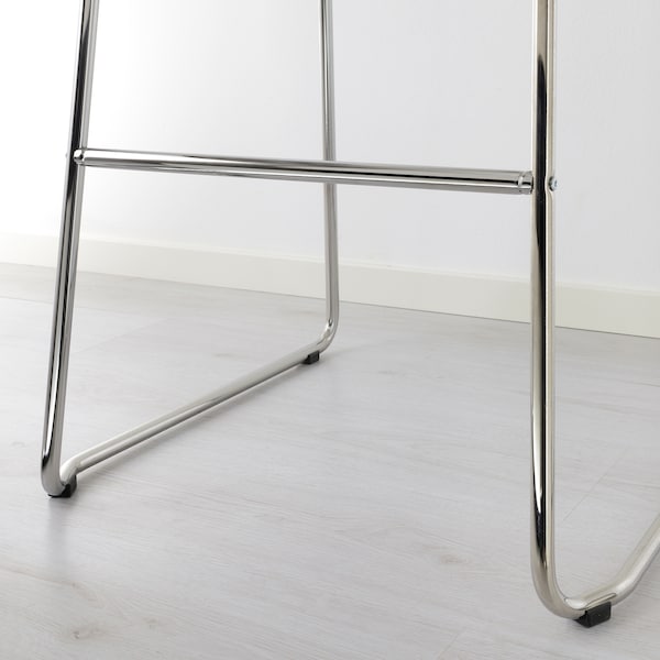 IKEA GLENN Bar stool, white, chrome plated, 30 3/8 in, Ikea Ireland | 0265MDGLR
