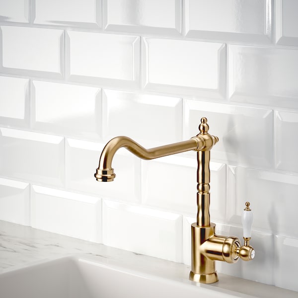 IKEA GLITTRAN kitchen faucet, brass color, Ikea Ireland | 5364SUGLY