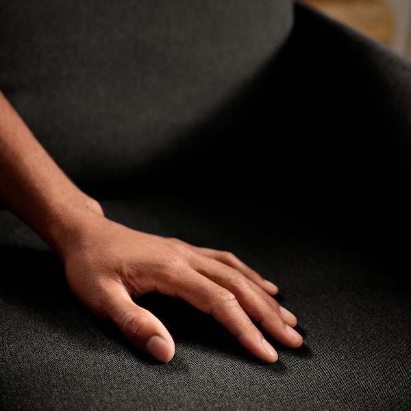 IKEA GLOSTAD loveseat Knisa Dark Gray, Ikea Ireland | 9360MCUBH
