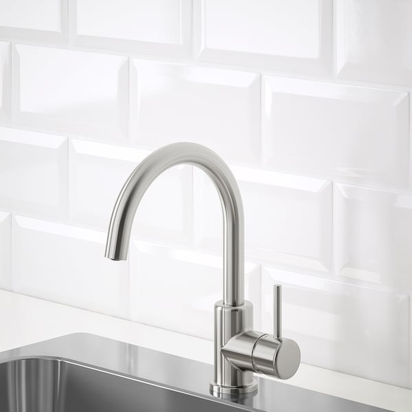 IKEA GLYPEN kitchen faucet, stainless steel effect, Ikea Ireland | 2806BVEJN