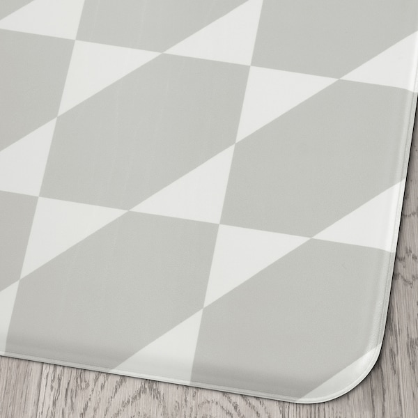 IKEA GÅNGPASSAGE kitchen mat, gray/white, 1'6 inx3'11 in, Ikea Ireland | 9507QANHL