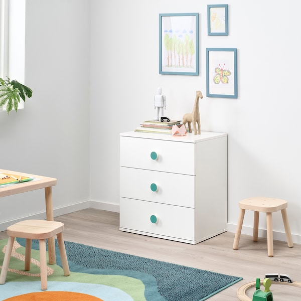 IKEA GODISHUS 3-drawer chest, white, 23 5/8x25 1/4 in, Ikea Ireland | 1650RPIGL