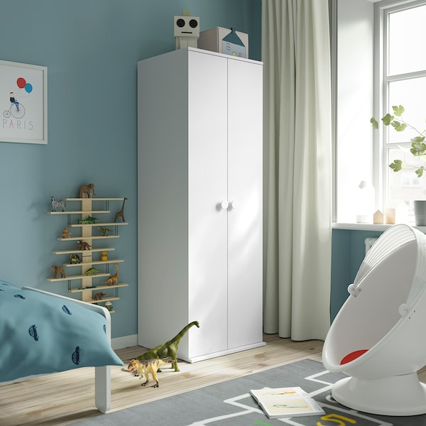IKEA GODISHUS wardrobe, white, 23 5/8x21 1/4x70 1/8 in, Ikea Ireland | 3972EJMQO