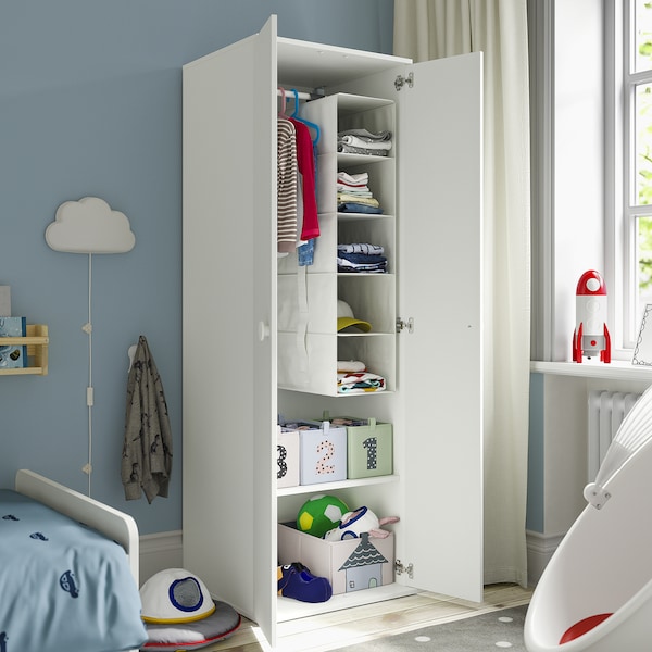 IKEA GODISHUS wardrobe, white, 23 5/8x21 1/4x70 1/8 in, Ikea Ireland | 3972EJMQO